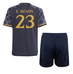 Real Madrid Ferland Mendy #23 Auswärtstrikot Kinder 2023-24 Kurzarm (+ kurze hosen)
