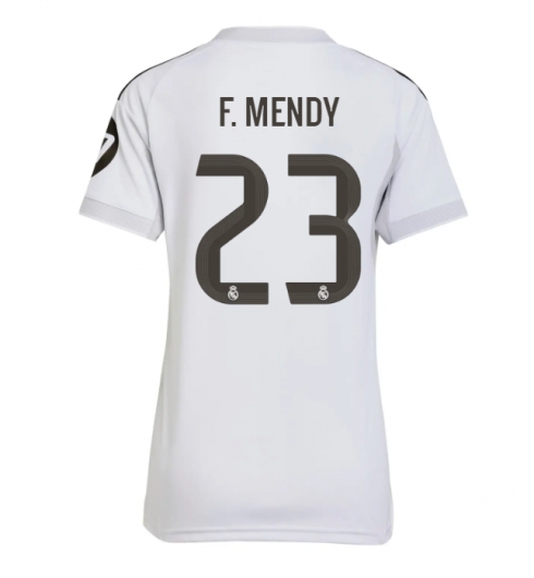 Real Madrid Ferland Mendy #23 Heimtrikot Frauen 2025-26 Kurzarm Real Madrid Ferland Mendy #23 Heimtrikot Frauen 2025-26 Kurzarm