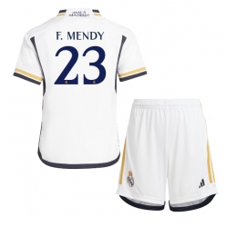 Real Madrid Ferland Mendy #23 Heimtrikot Kinder 2023-24 Kurzarm (+ kurze hosen)