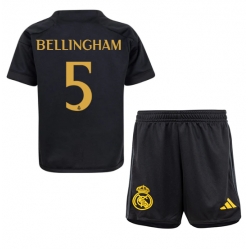 Real Madrid Jude Bellingham #5 3rd trikot Kinder 2023-24 Kurzarm (+ kurze hosen)