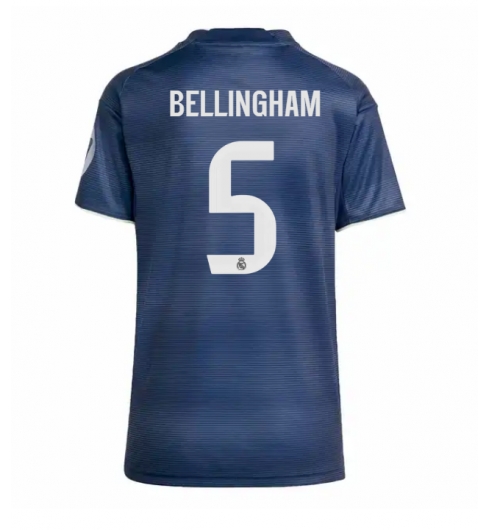 Real Madrid Jude Bellingham #5 Auswärtstrikot Frauen 2025-26 Kurzarm Real Madrid Jude Bellingham #5 Auswärtstrikot Frauen 2025-26 Kurzarm
