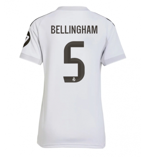 Real Madrid Jude Bellingham #5 Heimtrikot Frauen 2025-26 Kurzarm Real Madrid Jude Bellingham #5 Heimtrikot Frauen 2025-26 Kurzarm
