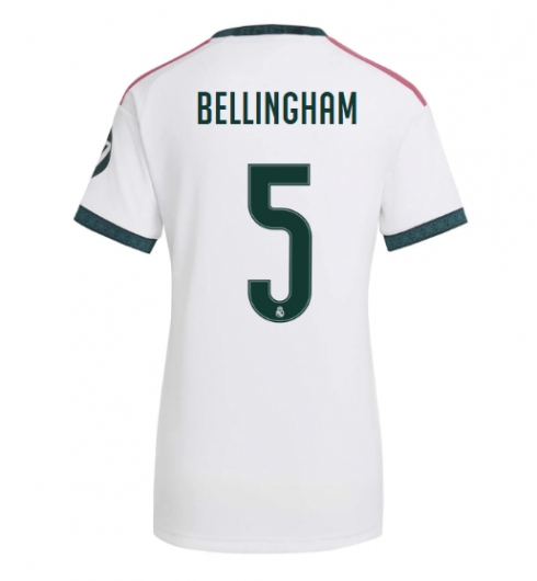 Real Madrid Jude Bellingham #5 Heimtrikot Frauen 2026-27 Kurzarm Real Madrid Jude Bellingham #5 Heimtrikot Frauen 2026-27 Kurzarm