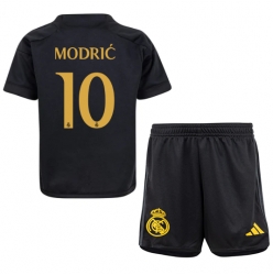 Real Madrid Luka Modric #10 3rd trikot Kinder 2023-24 Kurzarm (+ kurze hosen)