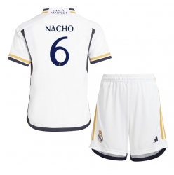 Real Madrid Nacho #6 Heimtrikot Kinder 2023-24 Kurzarm (+ kurze hosen)