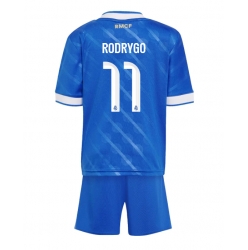 Real Madrid Rodrygo Goes #11 3rd trikot Kinder 2025-26 Kurzarm (+ kurze hosen)