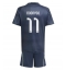 Real Madrid Rodrygo Goes #11 Auswärtstrikot Kinder 2025-26 Kurzarm (+ kurze hosen)