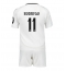 Real Madrid Rodrygo Goes #11 Heimtrikot Kinder 2024-25 Kurzarm (+ kurze hosen)