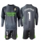 Real Madrid Thibaut Courtois #1 Torwart 3rd trikot Kinder 2025-26 Langarm (+ kurze hosen)