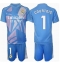 Real Madrid Thibaut Courtois #1 Torwart Heimtrikot Kinder 2024-25 Kurzarm (+ kurze hosen)