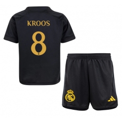 Real Madrid Toni Kroos #8 3rd trikot Kinder 2023-24 Kurzarm (+ kurze hosen)