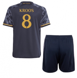 Real Madrid Toni Kroos #8 Auswärtstrikot Kinder 2023-24 Kurzarm (+ kurze hosen)