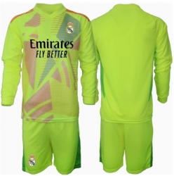 Real Madrid Torwart 3rd trikot Kinder 2024-25 Langarm (+ kurze hosen)