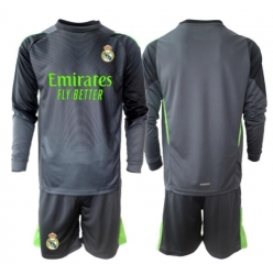 Real Madrid Torwart 3rd trikot Kinder 2025-26 Langarm (+ kurze hosen)