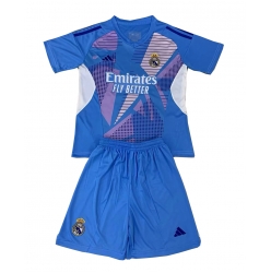 Real Madrid Torwart Heimtrikot Kinder 2024-25 Kurzarm (+ kurze hosen)