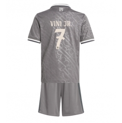 Real Madrid Vinicius Junior #7 3rd trikot Kinder 2024-25 Kurzarm (+ kurze hosen)