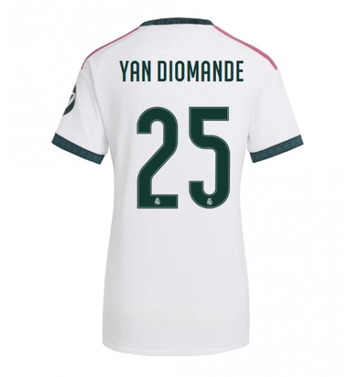 Real Madrid Yan Diomande #25 Heimtrikot Frauen 2026-27 Kurzarm Real Madrid Yan Diomande #25 Heimtrikot Frauen 2026-27 Kurzarm