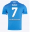 SSC Napoli David Neres #7 Heimtrikot 2024-25 Kurzarm