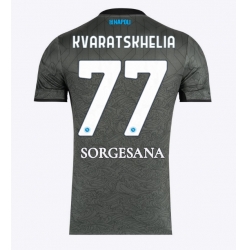 SSC Napoli Khvicha Kvaratskhelia #77 3rd trikot 2024-25 Kurzarm