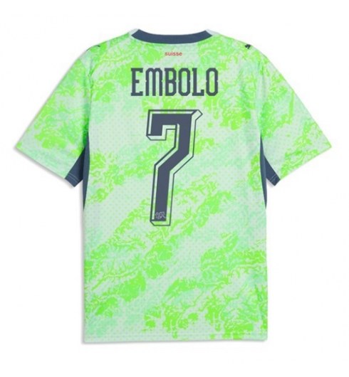 Schweiz Breel Embolo #7 Auswärtstrikot WM 2026 Kurzarm Schweiz Breel Embolo #7 Auswärtstrikot WM 2026 Kurzarm