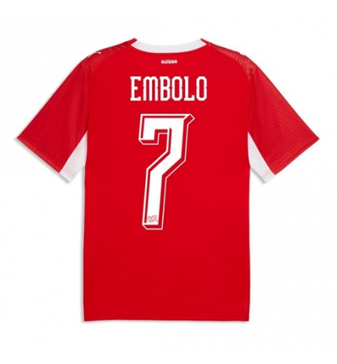 Schweiz Breel Embolo #7 Heimtrikot WM 2026 Kurzarm Schweiz Breel Embolo #7 Heimtrikot WM 2026 Kurzarm