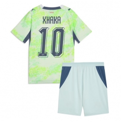 Schweiz Granit Xhaka #10 Auswärtstrikot Kinder WM 2026 Kurzarm (+ kurze hosen)