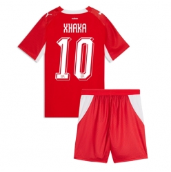 Schweiz Granit Xhaka #10 Heimtrikot Kinder WM 2026 Kurzarm (+ kurze hosen)