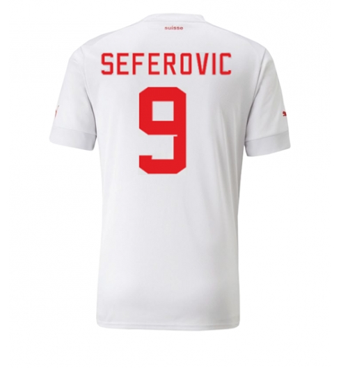 Schweiz Haris Seferovic #9 Auswärtstrikot WM 2022 Kurzarm