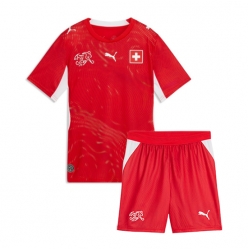 Schweiz Heimtrikot Kinder WM 2026 Kurzarm (+ kurze hosen)