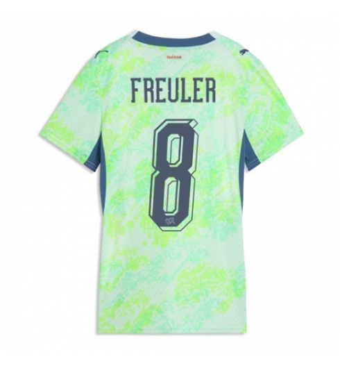 Schweiz Remo Freuler #8 Auswärtstrikot Frauen WM 2026 Kurzarm Schweiz Remo Freuler #8 Auswärtstrikot Frauen WM 2026 Kurzarm