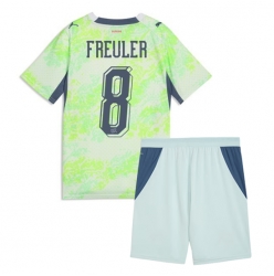 Schweiz Remo Freuler #8 Auswärtstrikot Kinder WM 2026 Kurzarm (+ kurze hosen)