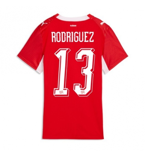 Schweiz Ricardo Rodriguez #13 Heimtrikot Frauen WM 2026 Kurzarm Schweiz Ricardo Rodriguez #13 Heimtrikot Frauen WM 2026 Kurzarm