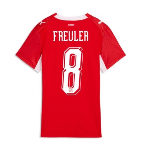 Schweiz Ruben Vargas #17 Heimtrikot Frauen WM 2026 Kurzarm Schweiz Ruben Vargas #17 Heimtrikot Frauen WM 2026 Kurzarm