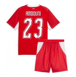 Schweiz Zeki Amdouni #23 Heimtrikot Kinder WM 2026 Kurzarm (+ kurze hosen)
