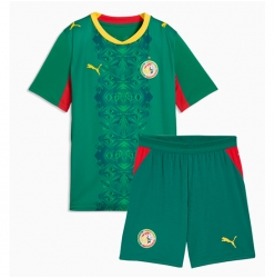 Senegal Auswärtstrikot Kinder WM 2026 Kurzarm (+ kurze hosen)