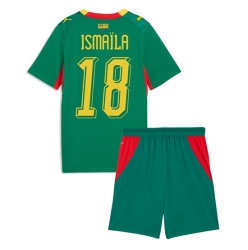 Senegal Ismaila Sarr #18 Auswärtstrikot Kinder WM 2026 Kurzarm (+ kurze hosen)