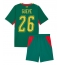 Senegal Pape Gueye #26 Auswärtstrikot Kinder WM 2026 Kurzarm (+ kurze hosen)