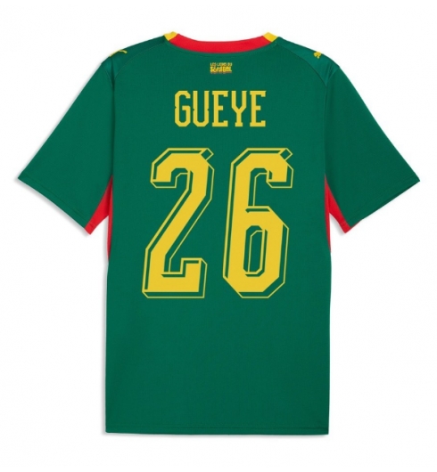 Senegal Pape Gueye #26 Auswärtstrikot WM 2026 Kurzarm Senegal Pape Gueye #26 Auswärtstrikot WM 2026 Kurzarm