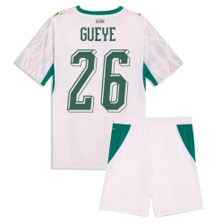 Senegal Pape Gueye #26 Heimtrikot Kinder WM 2026 Kurzarm (+ kurze hosen)