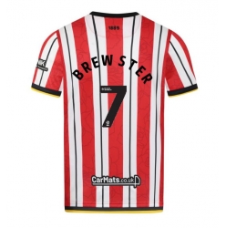 Sheffield United Rhian Brewster #7 Heimtrikot 2024-25 Kurzarm