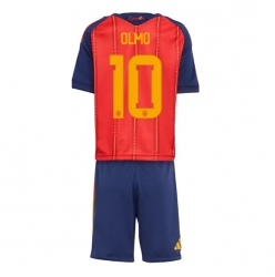 Spanien Dani Olmo #10 Heimtrikot Kinder WM 2026 Kurzarm (+ kurze hosen)