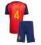 Spanien Eric Garcia #4 Heimtrikot Kinder WM 2026 Kurzarm (+ kurze hosen)