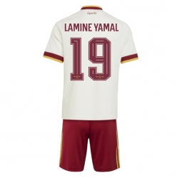 Spanien Lamine Yamal #19 Auswärtstrikot Kinder WM 2026 Kurzarm (+ kurze hosen)