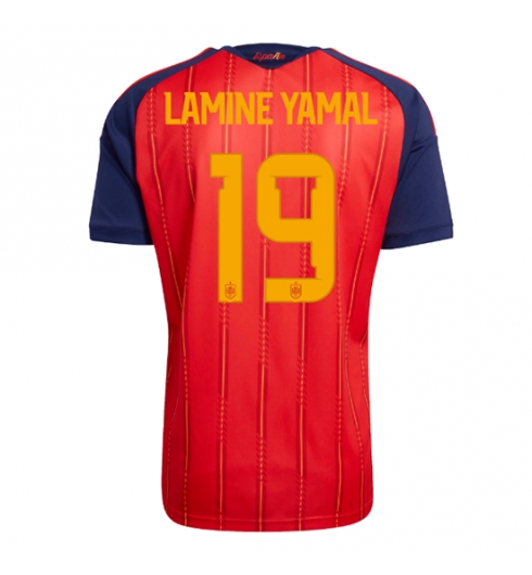 Spanien Lamine Yamal #19 Heimtrikot WM 2026 Kurzarm Spanien Lamine Yamal #19 Heimtrikot WM 2026 Kurzarm