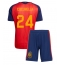 Spanien Marc Cucurella #24 Heimtrikot Kinder WM 2026 Kurzarm (+ kurze hosen)