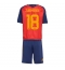 Spanien Martin Zubimendi #18 Heimtrikot Kinder WM 2026 Kurzarm (+ kurze hosen)