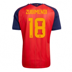 Spanien Martin Zubimendi #18 Heimtrikot WM 2026 Kurzarm