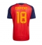 Spanien Martin Zubimendi #18 Heimtrikot WM 2026 Kurzarm Spanien Martin Zubimendi #18 Heimtrikot WM 2026 Kurzarm