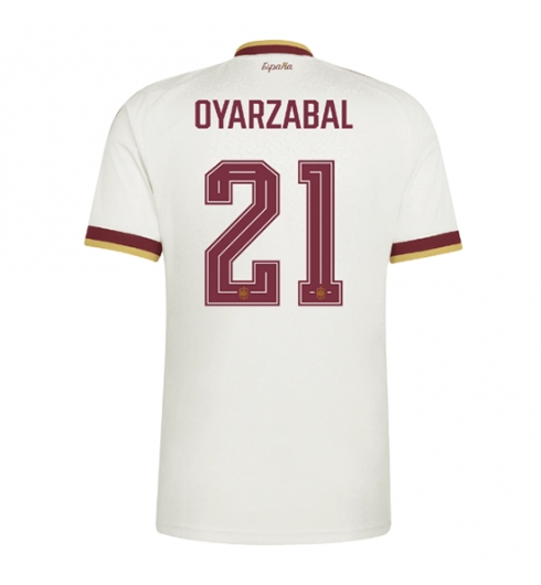 Spanien Mikel Oyarzabal #21 Auswärtstrikot WM 2026 Kurzarm Spanien Mikel Oyarzabal #21 Auswärtstrikot WM 2026 Kurzarm