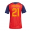 Spanien Mikel Oyarzabal #21 Heimtrikot Frauen WM 2026 Kurzarm Spanien Mikel Oyarzabal #21 Heimtrikot Frauen WM 2026 Kurzarm